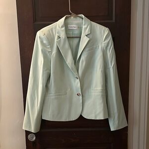 Calvin Klein Women's Light Green Blazer